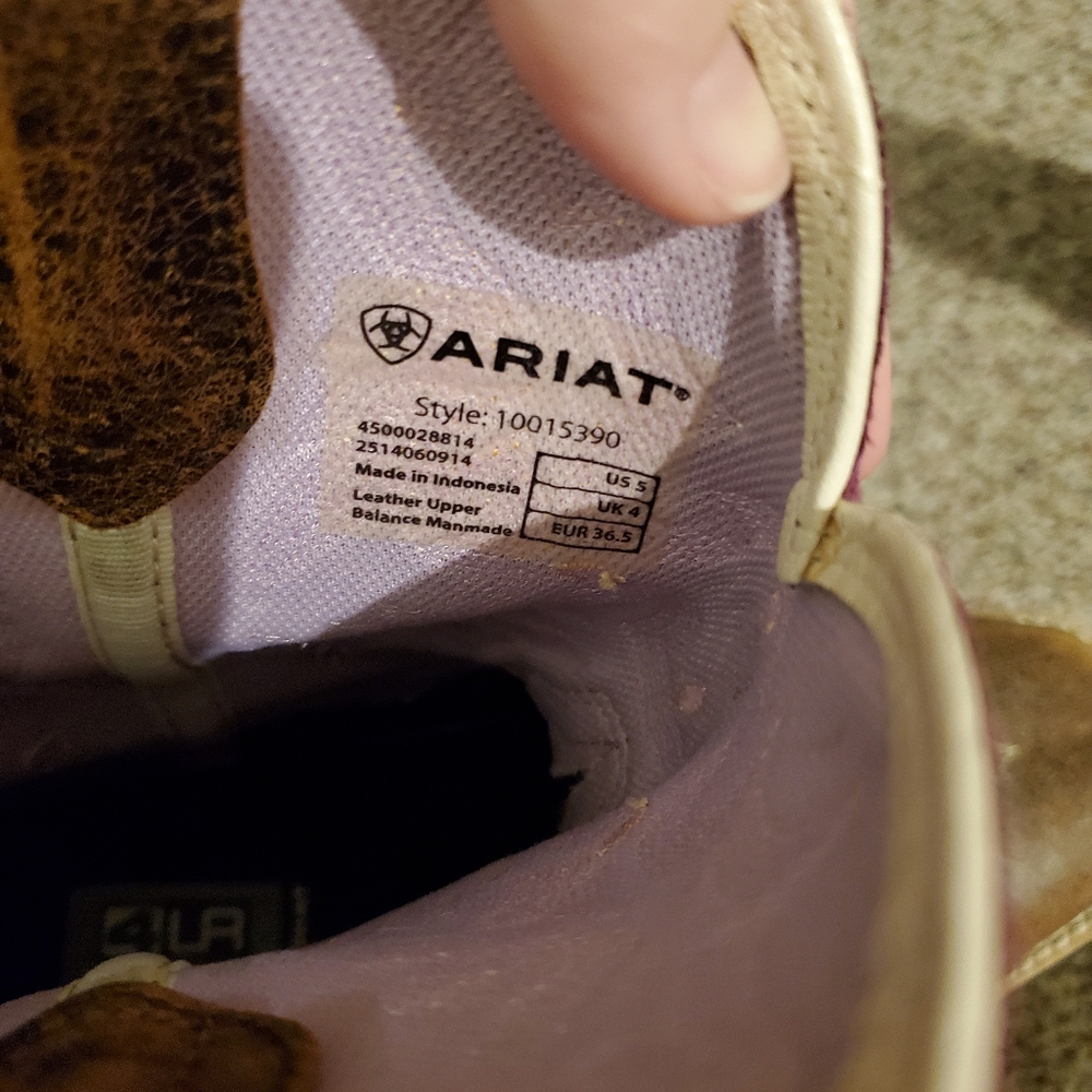 Ariat purple detail boots - Picture 3 of 5